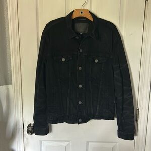 Men’s black denim jacket